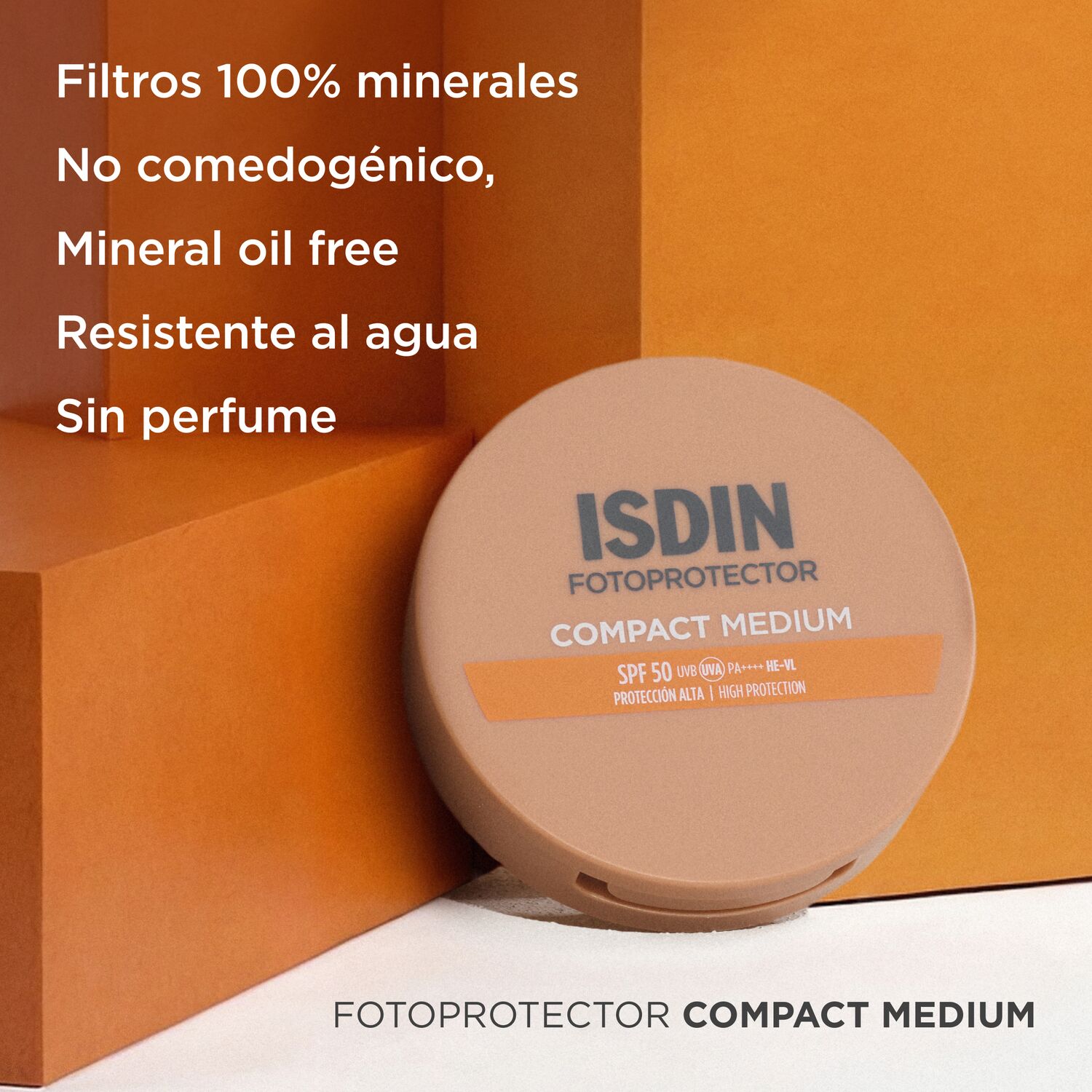 FOTOPROTECTOR COMPACT SPF50 (PROTECTOR SOLAR EN MAQUILLAJE COMPACTO)
